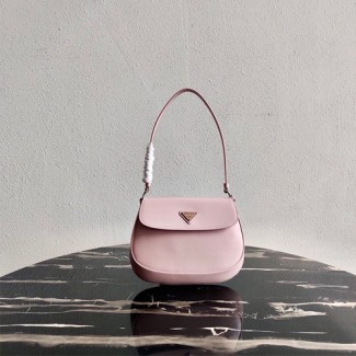프라다 클레오 브러시드 레더 숄더백 1BD311 핑크