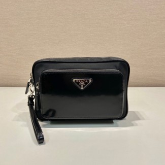 프라다 리나일론 브러시드 파우치 2VF041