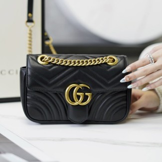 구찌 GG 마몽 미니 백 446744 블랙
