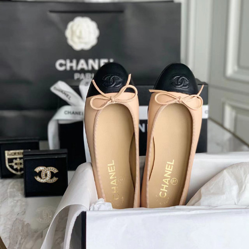 샤넬 신상 플랫 슈즈 G33864 베이지 민자