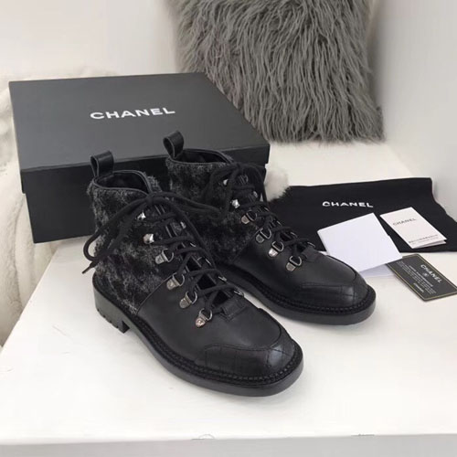 샤넬 쇼트 부츠 G34083 블랙
