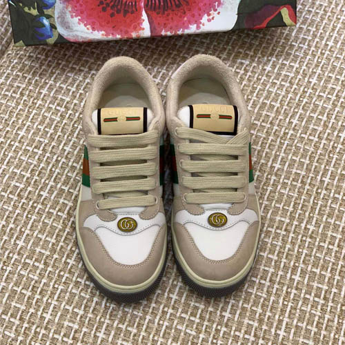 구찌 스크리너 여성용 가죽 스니커즈 577684