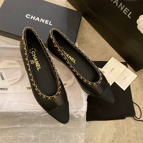 샤넬 신상 플랫 슈즈 G34114 블랙