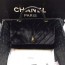 샤넬 핸들 장식 미듐 플랩백 A92991 블랙