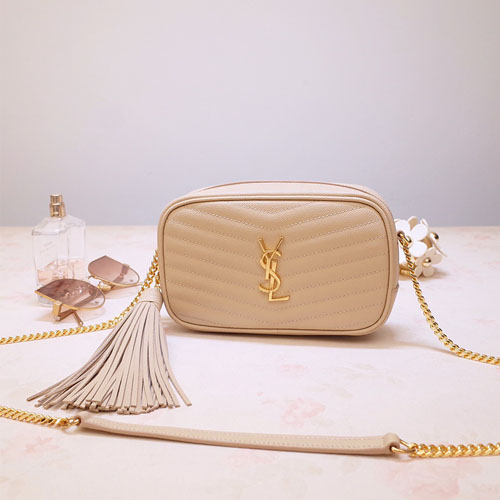 입생로랑 마틀라세 루 미니 백 585040 베이지