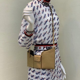 펜디 3 포켓 미니 백 8BS025 베이지