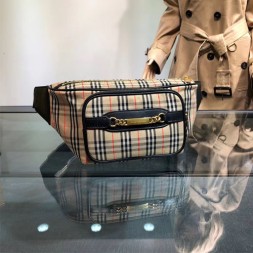 버버리 라지 1983 체크 링크 범 백 80055131 블랙