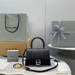 발렌시아가 아워글래스 탑 핸들 백 XS 592833