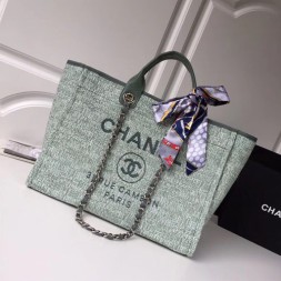 샤넬 도빌백 라지 A57067 그린