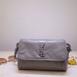 입생로랑 신상 니키 웨이스트 바디백 577124  그레이