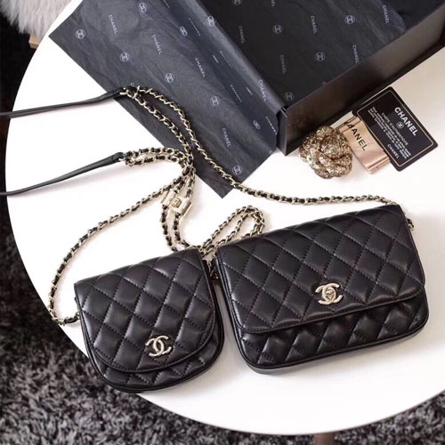 샤넬 사이드 팩 AS0545 블랙