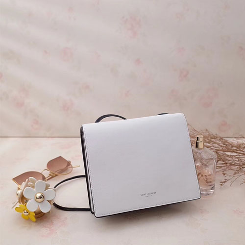 입생로랑 신상 미니 크로스백 517591 블랙&화이트