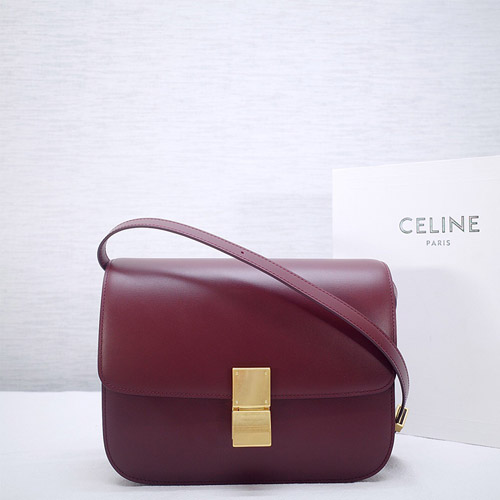 셀린느 클래식 박스백 미듐 164173 버건디
