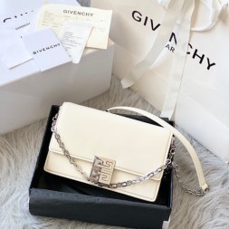 지방시 복스 가죽 스몰 4G 체인백 BB2013 화이트