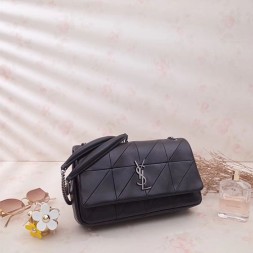 입생로랑 신상 패치워크 미듐 제이미백 515821 블랙 은장