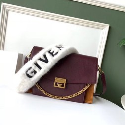 지방시 신상 GV3 미듐 숄더백 BB503 버건디 금장