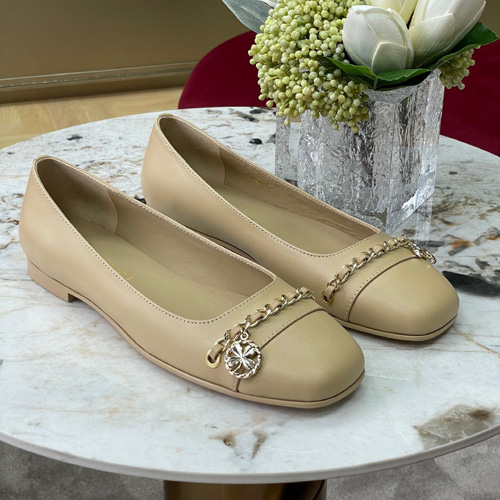 샤넬 여성용 플랫 G34395 베이지