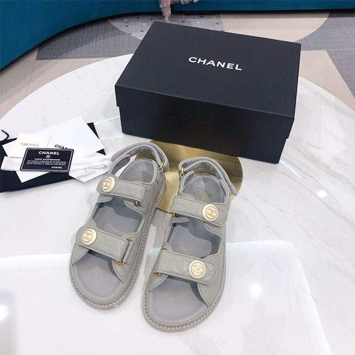 샤넬 신상 샌들 G34227 그레이