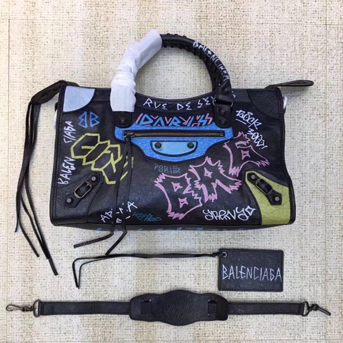 발렌시아가 그라피티 클래식 시티 미듐 115748(수입 양가죽)