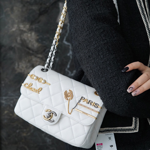  샤넬 스몰 플랩 백 AS2979 화이트