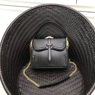 프라다 벨레 가죽 숄더백 1BN004 블랙