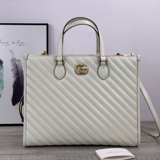구찌 GG 마몽 미디엄 토트백 627332 화이트