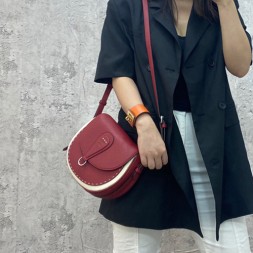 펜디 스몰 새들백 8BT304 레드