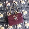 구찌 타이거 헤드 디테일 미디엄 숄더백 537241 버건디
