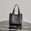 프라다 다이노 가죽 숄더 토트백 1BG335 블랙