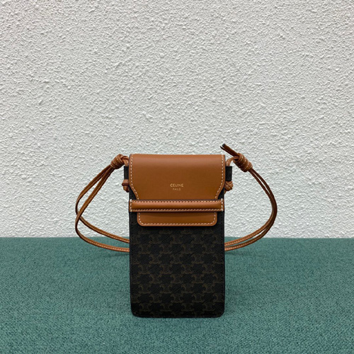 셀린느 트리옴페 플랩 폰 파우치 크로스백 100332-2