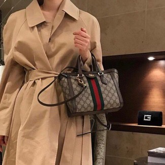 구찌 오피디아 스몰 GG 토트백 547551 브라운