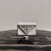 프라다 맥시 트라이앵글 로고 체인 숄더백 1BH189 화이트