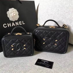 샤넬 코스메틱 미니/미듐 케이스 A93343 블랙