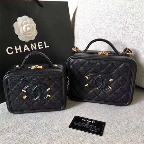 샤넬 코스메틱 미니/미듐 케이스 A93343 블랙
