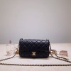 샤넬 램스킨 플랩백 스몰 AS1787 블랙