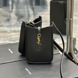 생로랑 르 5A7 미니 숄더 백 735214 블랙