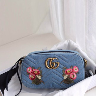 구찌 17F/W 마틀라세 데님 숄더백 447632