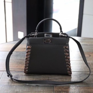 펜디 신상 미니 피카부백 8BN245 그레이