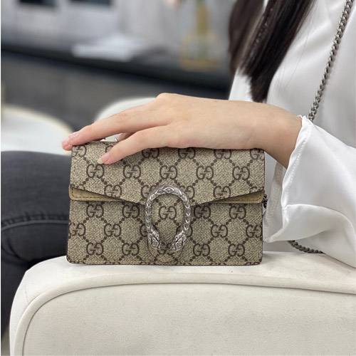 구찌 디오니서스 GG 수퍼 미니 백 476432 카키