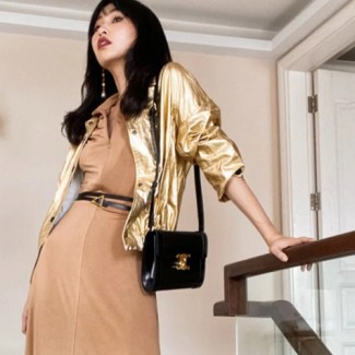 셀린느 트라이엄프 스트랩백 160173 블랙