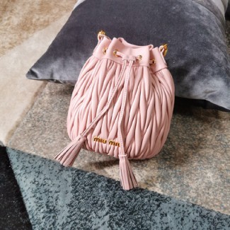 미우미우 신상 버킷백 5BE014 핑크