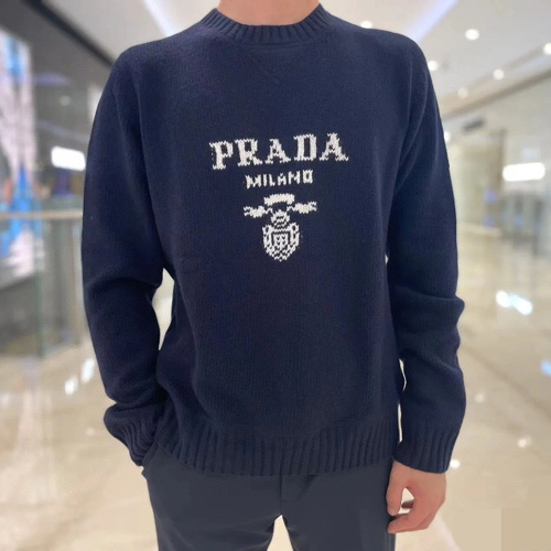 프라다 남여공용 니트 3A569 네이비