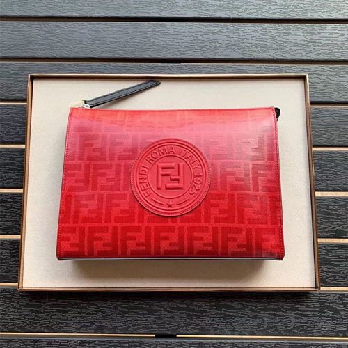 펜디 신상 로고 클러치 7N0078 레드