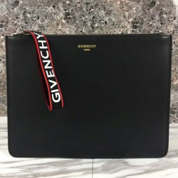 지방시 로고 스트랩 클러치 BK600 블랙