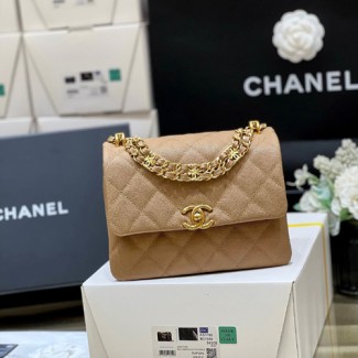 샤넬 코코퍼스트 스몰 플랩백 AS3580 베이지