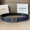 로에베 신상 양면용 벨트 LW-6310  네이비 은장