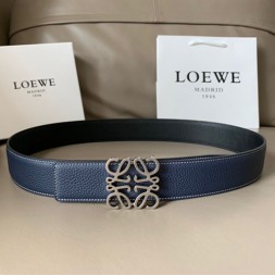 로에베 신상 양면용 벨트 LW-6310  네이비 은장