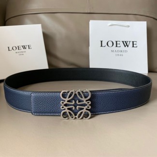 로에베 신상 양면용 벨트 LW-6310  네이비 은장