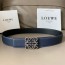 로에베 신상 양면용 벨트 LW-6310  네이비 은장