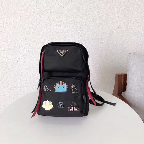 프라다 메탈 패치 원숄더 백팩 1BZ026